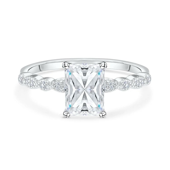 Modern Gents | Moissanite Radiant Cut Ring - Picture 2 of 2
